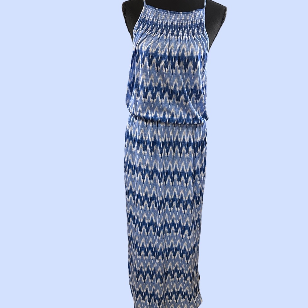 Soft Joie Blue and White Maxi Dress